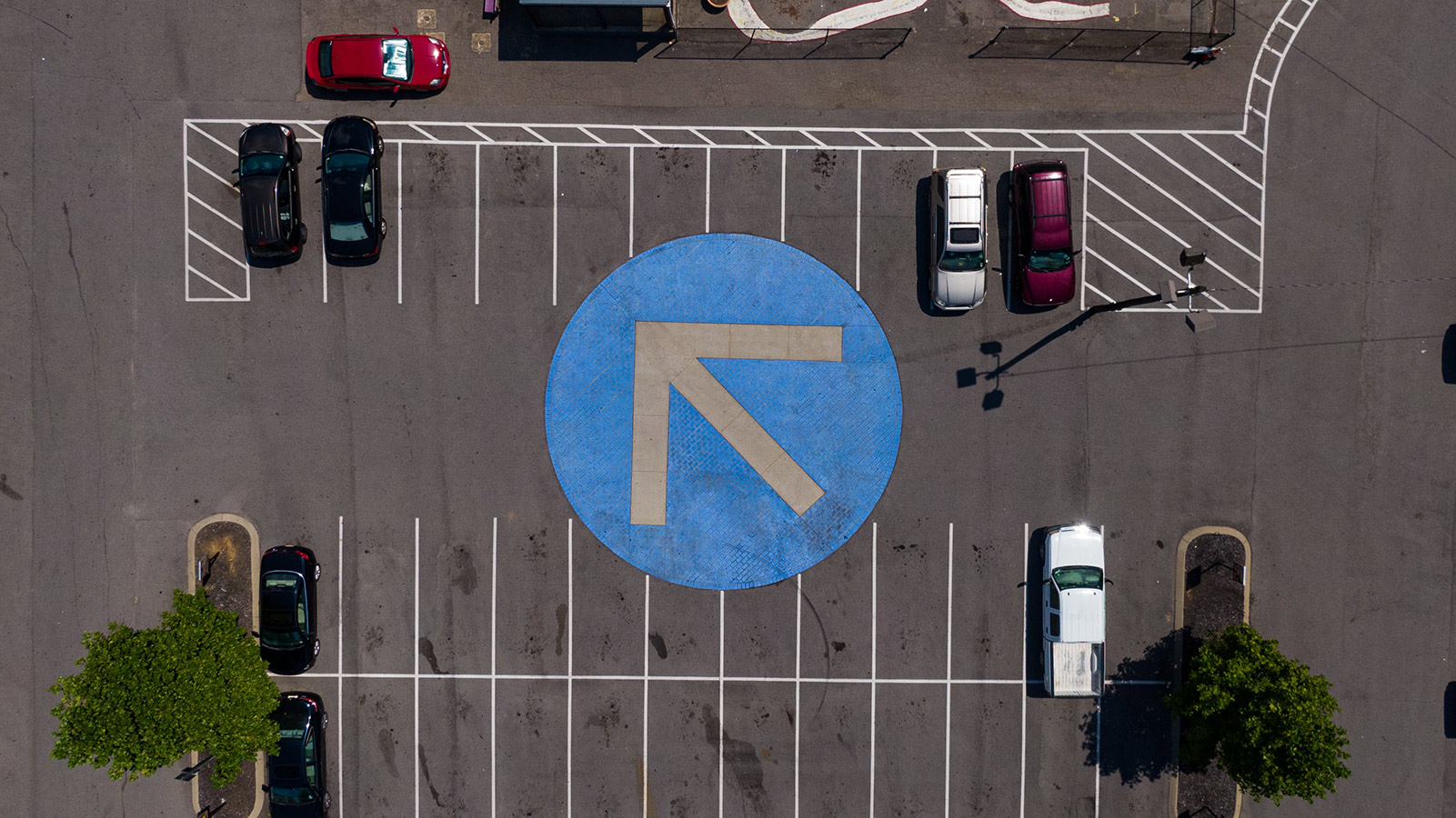 a parking lot